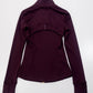 Gold zipper jacket and yoga pants set, sportswear, quick-dry and breathable, slimming and lightweight, tight-fitting