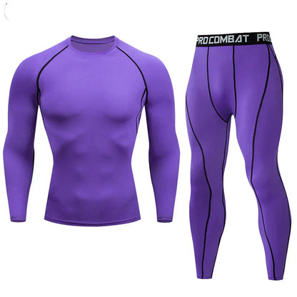 Men's Compression Fitness Gear Gym Performance Activewear Set