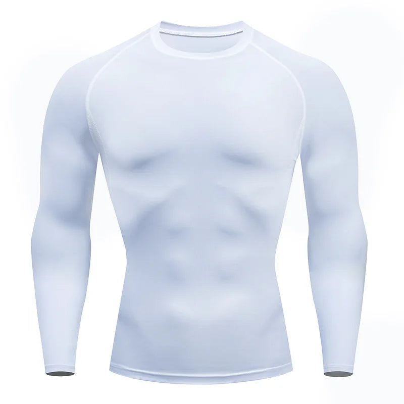 Men's Spring Autumn Long Sleeve Fitness Training Tee