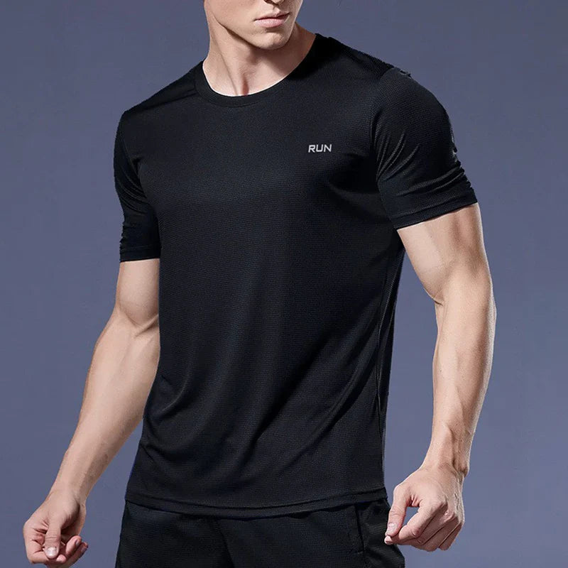 Men's Performance Running Tee Lightweight Athletic Workout Shirt