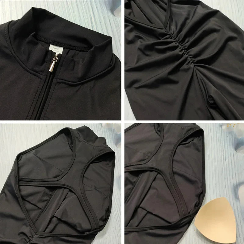 Women's Stylish Functional Fitness Jumpsuit Activewear Workout Outfit