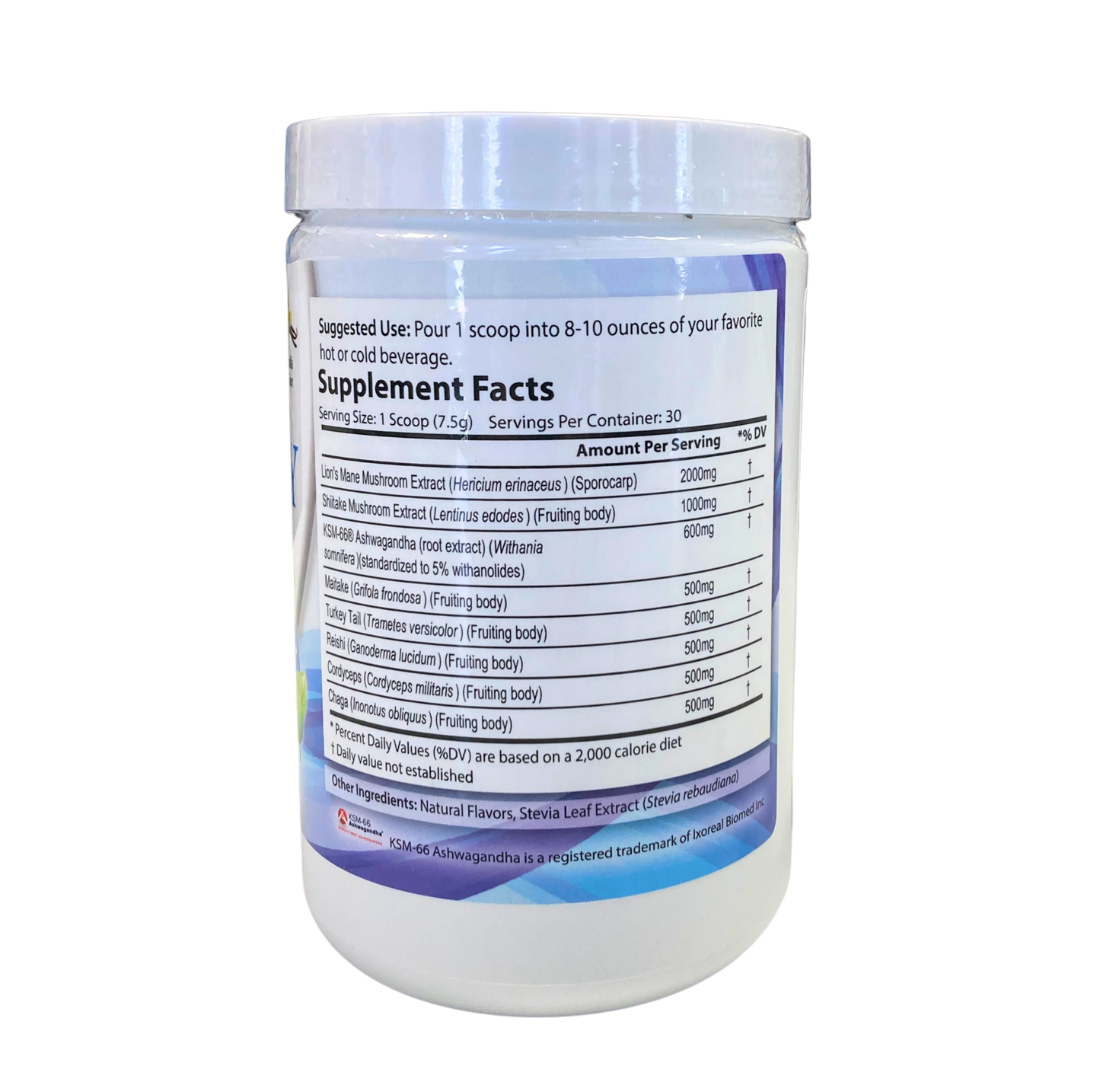 Vitality Mushroom SuperBlend Powder with Ashwagandha