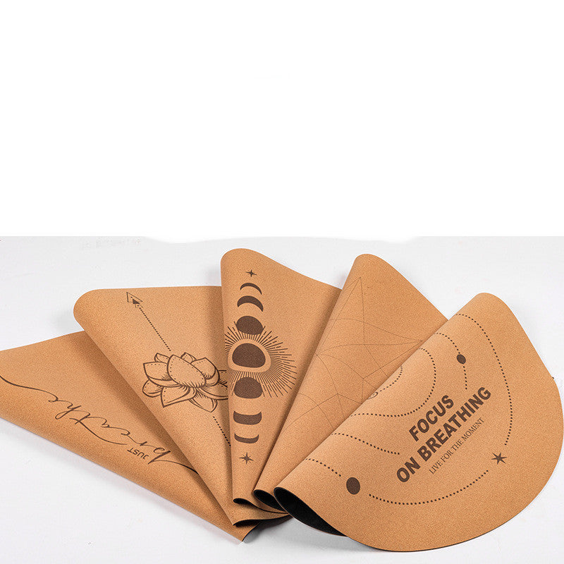 Eco-Friendly Cork Natural Rubber Non-Slip Meditation Mat Practice