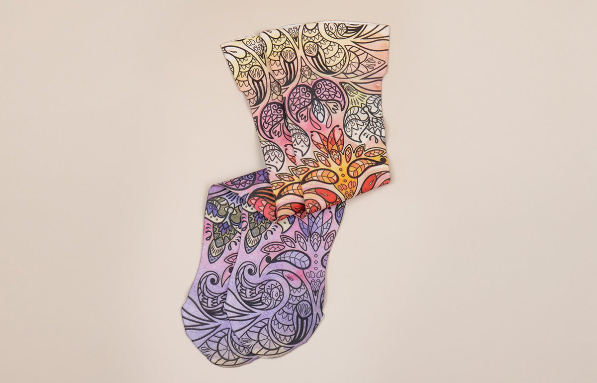 Birds of Paradise Gradient Compression Socks