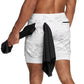 Men's Camo 2-in-1 Quick Dry Running Gym Shorts