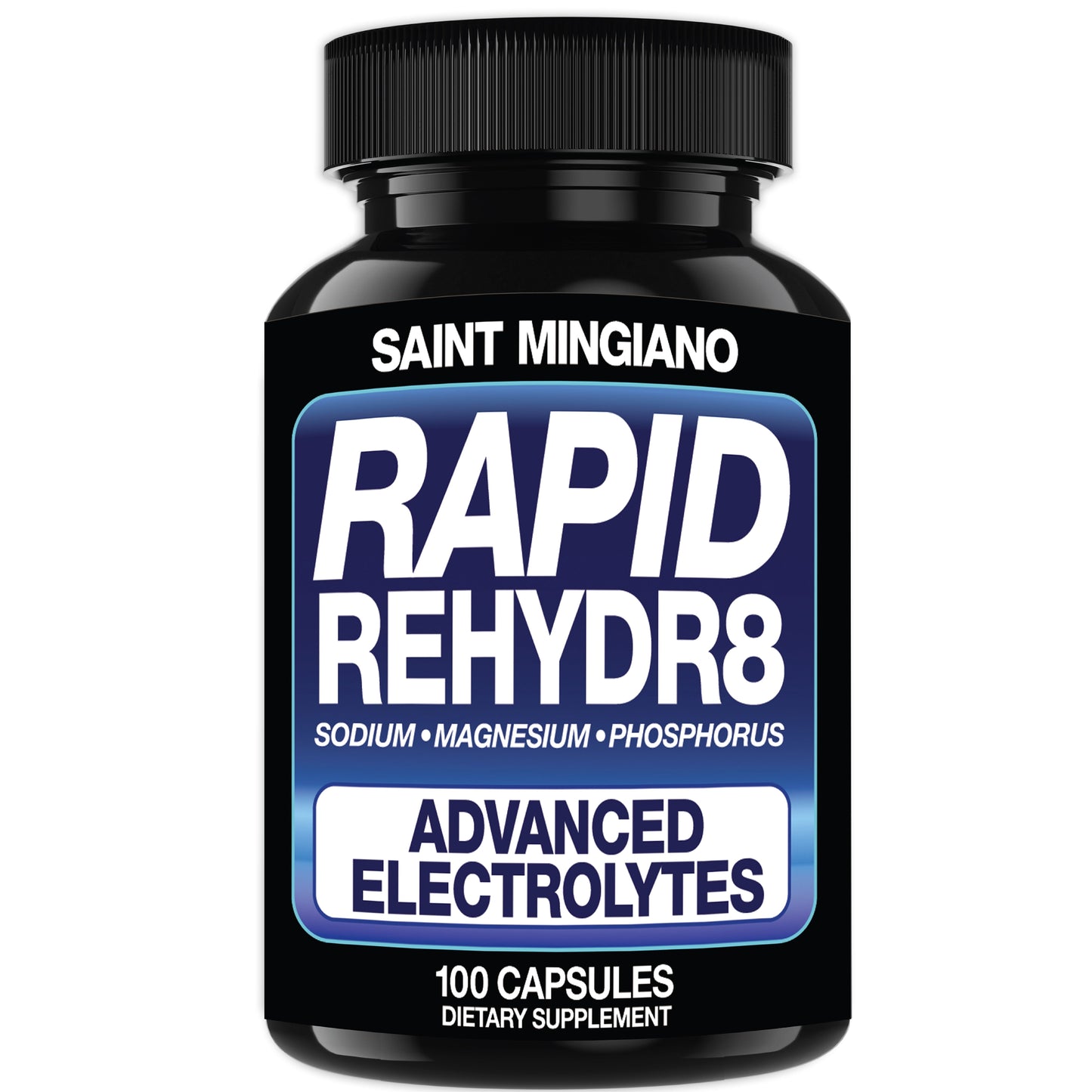 Rapid Rehydr8 Electrolyte Capsules Muscle Recovery Support 100 Count