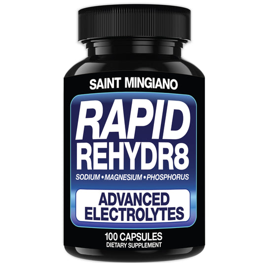 Rapid Rehydr8 Electrolyte Capsules Muscle Recovery Support 100 Count