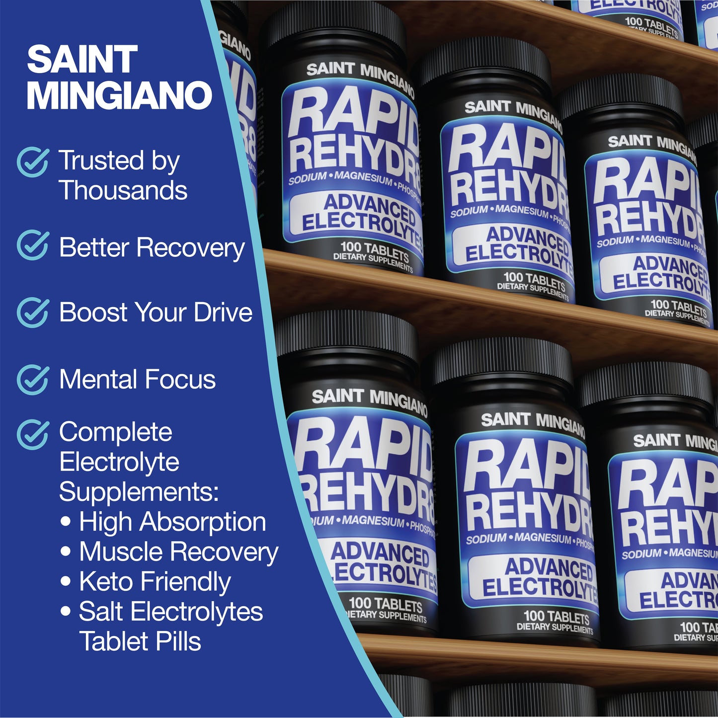Rapid Rehydr8 Electrolyte Capsules Muscle Recovery Support 100 Count