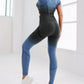 Women's Gradient Tie-Dye Seamless Yoga Set - Two-Piece Athletic Wear