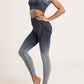 Women's Gradient Tie-Dye Seamless Yoga Set - Two-Piece Athletic Wear