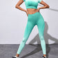 Women's Gradient Tie-Dye Seamless Yoga Set - Two-Piece Athletic Wear