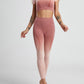 Women's Gradient Tie-Dye Seamless Yoga Set - Two-Piece Athletic Wear