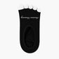 Lace Up Yoga Socks - Black/White